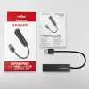 Axagon HMA-GL3A moniporttikeskitin USB 3.0 Type-A Gbit-LAN 3x USB-A microSD johdollinen USB 3.2 Gen 1 (3.1 Gen 1) Type-A musta