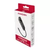 Axagon HMC-6GL USB 3.2 Gen 1 -keskitin, 3x USB-A, HDMI 4K/30Hz, RJ-45, PD 100W, 20 cm USB-C-kaapeli