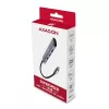 Axagon HMC-5 USB 3.2 Gen 1 -keskitin, 2x USB-A, HDMI, SD/microSD, PD 100W, 20 cm USB-C-kaapeli