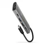 Axagon HMC-5G2 USB 10Gbps -keskitin, 2x USB-A, 2x USB-C, HDMI 4K/60Hz, PD 100W, USB-C-kaapeli