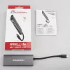 Axagon HMC-5G2 SPEEDSTER 5-in-1 USB-C-keskitin, 2x USB-A, 2x USB-C, HDMI, PD 60 W