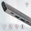 Axagon HMC-5G2 SPEEDSTER 5-in-1 USB-C-keskitin, 2x USB-A, 2x USB-C, HDMI, PD 60 W