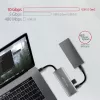 Axagon HMC-5G2 SPEEDSTER 5-in-1 USB-C-keskitin, 2x USB-A, 2x USB-C, HDMI, PD 60 W