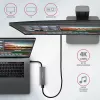 Axagon HMC-5G2 SPEEDSTER 5-in-1 USB-C-keskitin, 2x USB-A, 2x USB-C, HDMI, PD 60 W