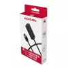 Axagon HUE-M1AL 4x USB 3.2 Gen 1 MINI-keskitin, metalli, 1,2 m USB-A-kaapeli