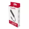 Axagon HUE-MSA Superspeed USB-A-kytkinkeskitin 4x USB 3.0 aktiivinen - 20cm musta USB 3.2 Gen 1 (3.1 Gen 1) Type-A 5000 Mbit/s harmaa