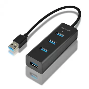Axagon HUE-S2B 4x USB 3.0 CHARGING -keskitin, virransyöttö Micro-USB:n kautta