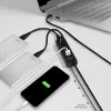 Axagon HUE-S2BL 4x USB 3.0 CHARGING -keskitin 1,2 m kaapelilla, virransyöttö Micro-USB:n kautta