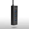 Axagon HUE-S2BL 4x USB 3.0 CHARGING -keskitin 1,2 m kaapelilla, virransyöttö Micro-USB:n kautta