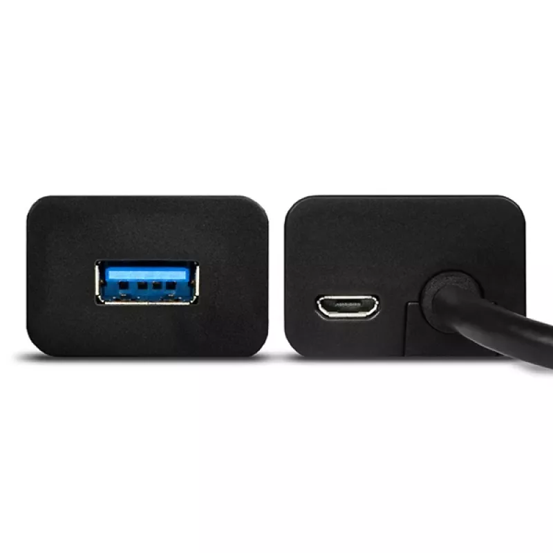 Axagon HUE-S2BL 4x USB 3.0 CHARGING -keskitin 1,2 m kaapelilla, virransyöttö Micro-USB:n kautta