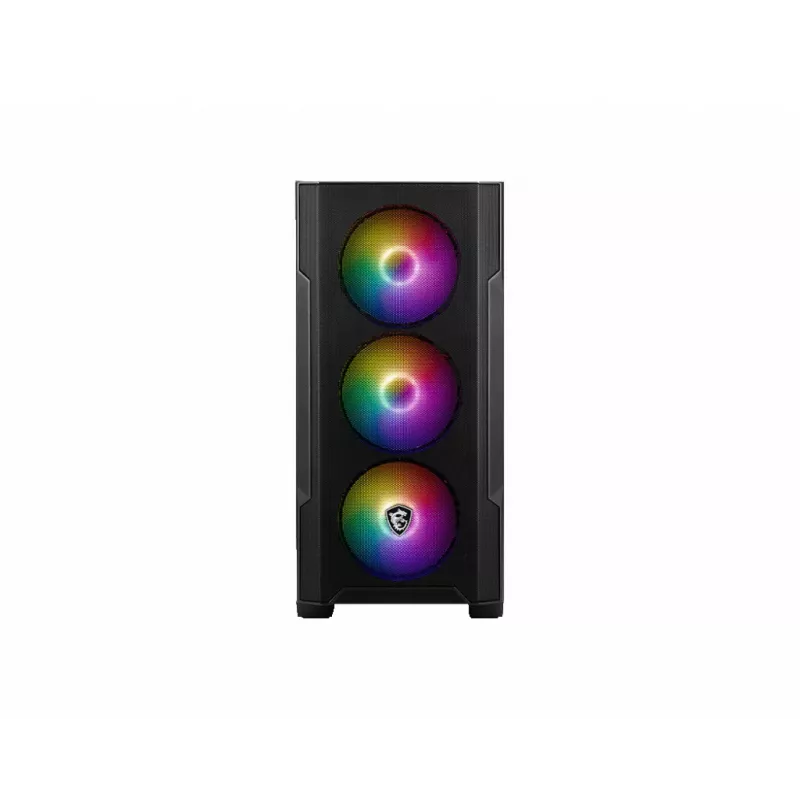 MSI MAG Forge M100R Midi-tornikotelo musta, läpinäkyvä