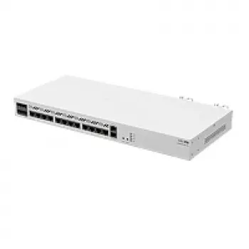 Johdollinen reititin MikroTik CCR2116-12G-4S+ — 13x Gigabit RJ-45, 4x SFP+, 2000 MHz, DDR4, valkoinen