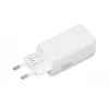 IBOX matkalaturi ILUC65W, 65W, 2x USB-C + 1x USB-A, valkoinen, 1,5 m kaapeli