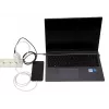 IBOX matkalaturi ILUC65W, 65W, 2x USB-C + 1x USB-A, valkoinen, 1,5 m kaapeli
