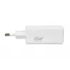 IBOX matkalaturi ILUC65W, 65W, 2x USB-C + 1x USB-A, valkoinen, 1,5 m kaapeli