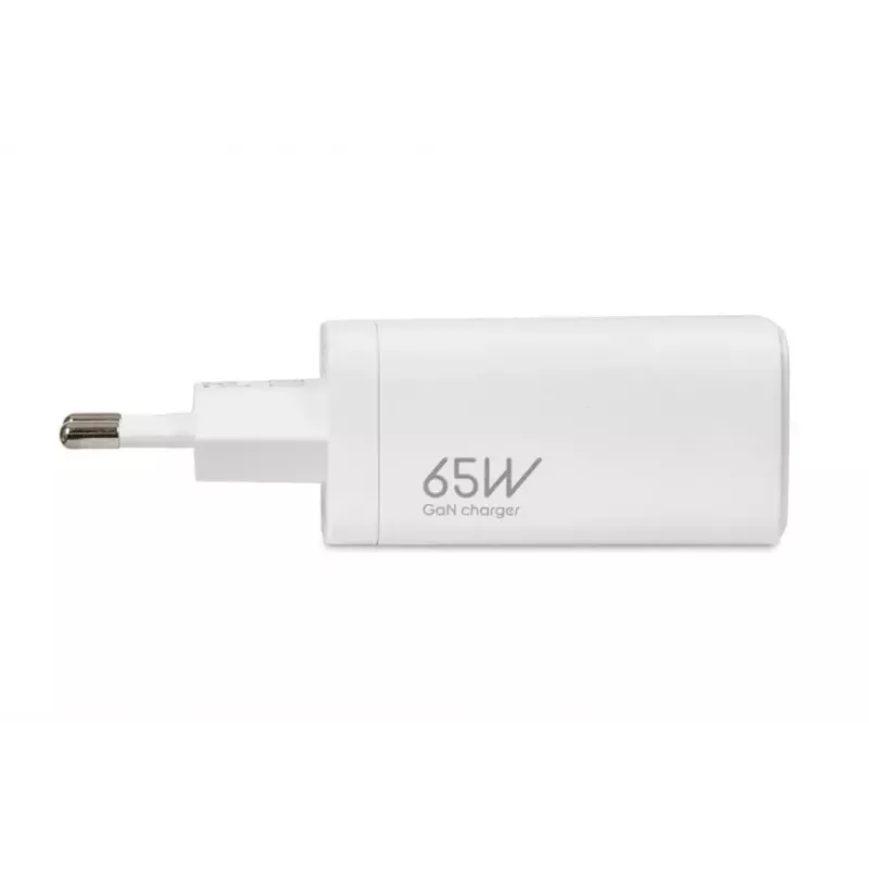 IBOX matkalaturi ILUC65W, 65W, 2x USB-C + 1x USB-A, valkoinen, 1,5 m kaapeli