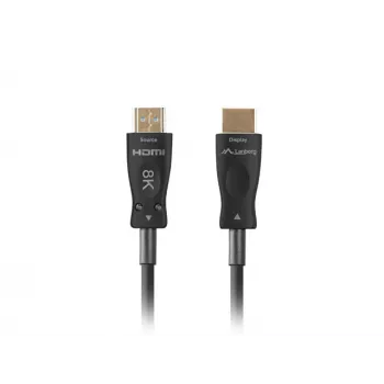 LANBERG HDMI-kaapeli - uros/uros v2.1 Optical AOC - 20m musta
