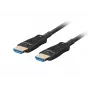 LANBERG HDMI-kaapeli - uros/uros V2.1 Optical AOC - 30m musta