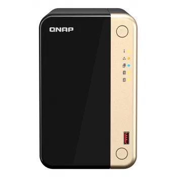 QNAP TS-264 NAS Tower Intel® Celeron® N5095 8 GB 0 TB QNAP QTS musta, kulta