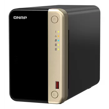 QNAP TS-264 NAS Tower Intel® Celeron® N5095 8 GB 0 TB QNAP QTS musta, kulta
