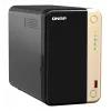 QNAP TS-264 NAS Tower Intel® Celeron® N5095 8 GB 0 TB QNAP QTS musta, kulta