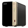 QNAP TS-264 NAS Tower Intel® Celeron® N5095 8 GB 0 TB QNAP QTS musta, kulta