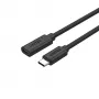 UNITEK USB-C-kaapeli – USB 3.2 Gen 2 (3.1 Gen 2) – 0,5 m musta