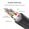 Unitek C14086BK-1.5M USB-C-jatkokaapeli (U/N), 10 Gbps, 4K, PD 100 W, 1,5 m, musta