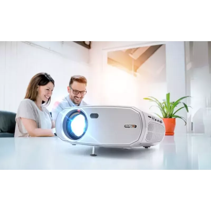 Projektori Technaxx TX-177 15000 ANSI lumenia LCD 1080p valkoinen