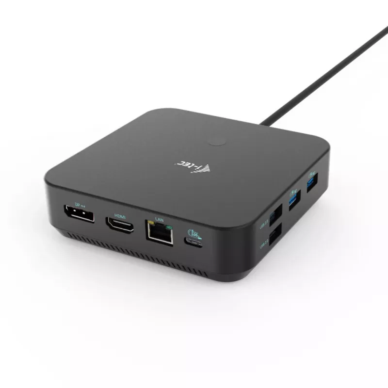 i-tec USB-C HDMI Dual DP -telakointiasema Power Delivery 100 W + yleislaturi 100 W