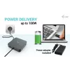 i-tec USB-C HDMI Dual DP -telakointiasema Power Delivery 100 W + yleislaturi 100 W