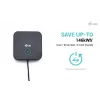 i-tec USB-C HDMI Dual DP -telakointiasema Power Delivery 100 W + yleislaturi 100 W