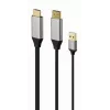 GEMBIRD Aktiivinen 4K HDMI-uros DisplayPort-uros -sovitinkaapeli, 2 m – musta