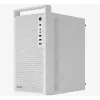 PC-kotelo AEROCOOL PGS CS-109-G-WT-v1 Mini Tower SPCC valkoinen — microATX, jopa 26 cm GPU, FRGB, Mesh-etu
