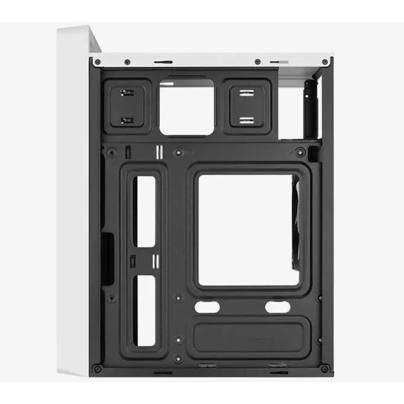 PC-kotelo AEROCOOL PGS CS-109-G-WT-v1 Mini Tower SPCC valkoinen — microATX, jopa 26 cm GPU, FRGB, Mesh-etu