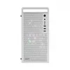 PC-kotelo AEROCOOL PGS CS-109-G-WT-v1 Mini Tower SPCC valkoinen — microATX, jopa 26 cm GPU, FRGB, Mesh-etu