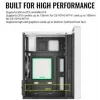PC-kotelo AEROCOOL PGS CS-109-G-WT-v1 Mini Tower SPCC valkoinen — microATX, jopa 26 cm GPU, FRGB, Mesh-etu