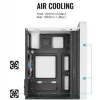 PC-kotelo AEROCOOL PGS CS-109-G-WT-v1 Mini Tower SPCC valkoinen — microATX, jopa 26 cm GPU, FRGB, Mesh-etu