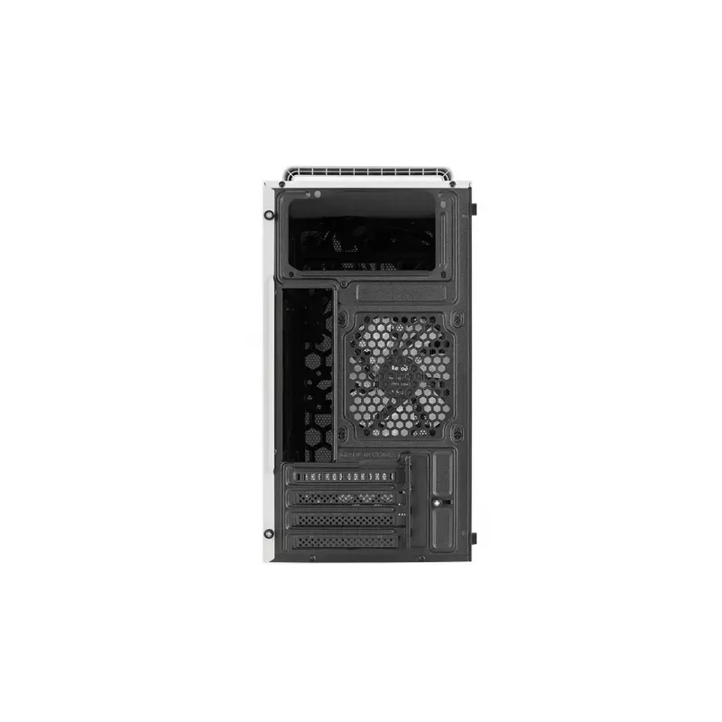 PC-kotelo AEROCOOL PGS CS-109-G-WT-v1 Mini Tower SPCC valkoinen — microATX, jopa 26 cm GPU, FRGB, Mesh-etu