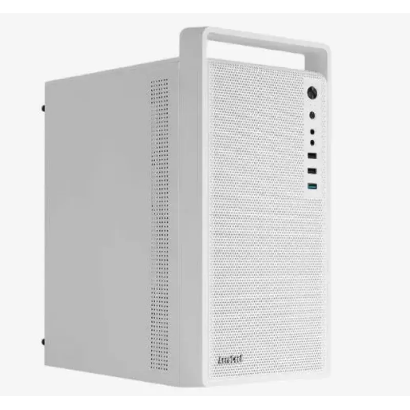 PC-kotelo AEROCOOL PGS CS-109-G-WT-v1 Mini Tower SPCC valkoinen — microATX, jopa 26 cm GPU, FRGB, Mesh-etu