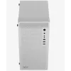 PC-kotelo AEROCOOL PGS CS-109-G-WT-v1 Mini Tower SPCC valkoinen — microATX, jopa 26 cm GPU, FRGB, Mesh-etu