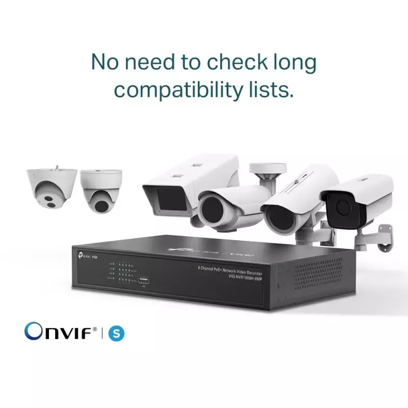 TP-Link VIGI 8-kanavainen PoE+ verkkotallennin