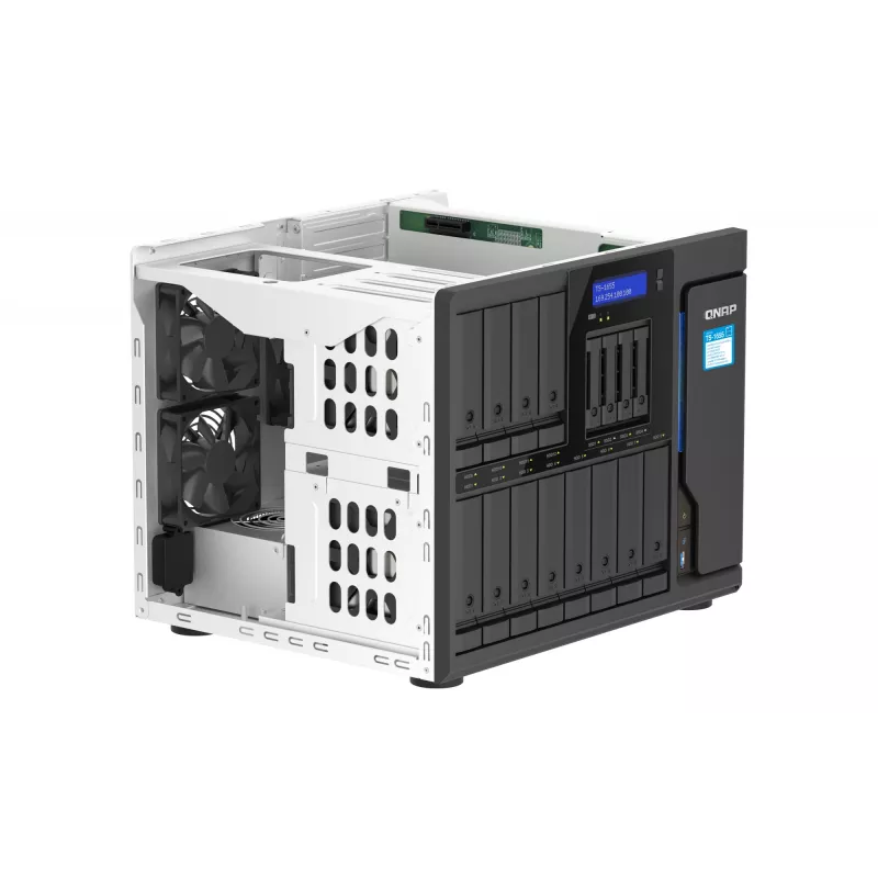 QNAP TS-1655 NAS torni Intel Atom® C5125 8 GB DDR4 0 TB QNAP Turbo System musta