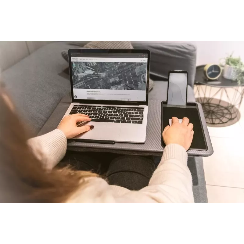 DIGITUS kannettavan tietokoneen teline 17 inch asti, mobiili paikka, hiirimatto