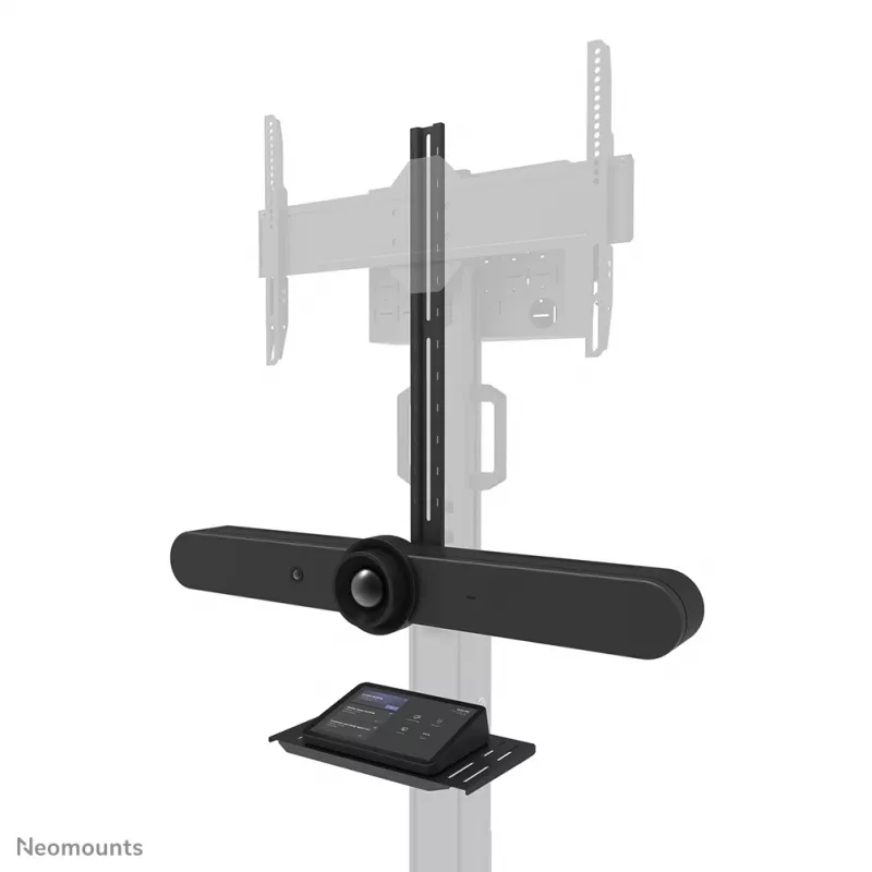 Neomounts Select AFLS-825BL1 video- ja multimediasarja (kamerahylly, AV-hylly, Logitech Rally Bar (Mini) -sovitin) FL50S-825BL1:lle, enintään 9 kg, teräs, musta