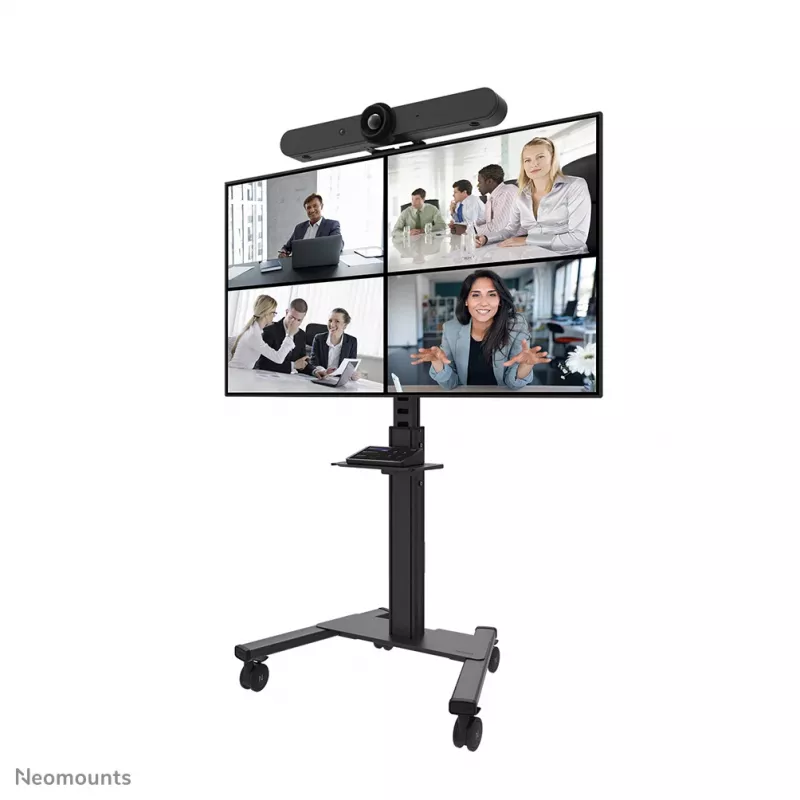 Neomounts Select AFLS-825BL1 video- ja multimediasarja (kamerahylly, AV-hylly, Logitech Rally Bar (Mini) -sovitin) FL50S-825BL1:lle, enintään 9 kg, teräs, musta