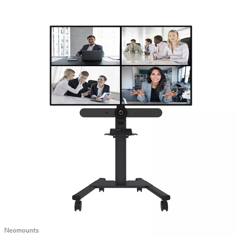 Neomounts Select AFLS-825BL1 video- ja multimediasarja (kamerahylly, AV-hylly, Logitech Rally Bar (Mini) -sovitin) FL50S-825BL1:lle, enintään 9 kg, teräs, musta