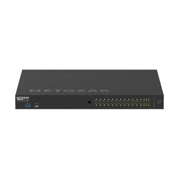 NETGEAR M4250-26G4XF-PoE+ hallittava L2/L3 Gigabit Ethernet (10/100/1000) Power over Ethernet (PoE) 1U musta