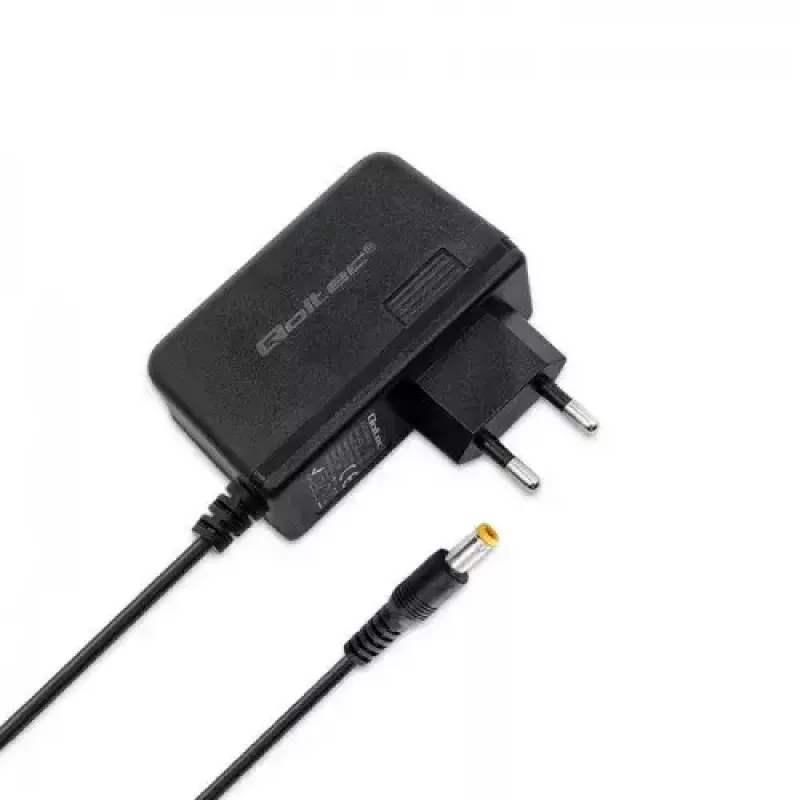 Sisäkäyttöön tarkoitettu virtalähde Qoltec 51028 18W musta 220-240V
