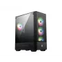 PC-kotelo MSI MAG FORGE 112R Midi-Tower musta karkaistulla lasilla, 3x120mm etutuulettimet, ATX/Micro-ATX/Mini-ITX tuki